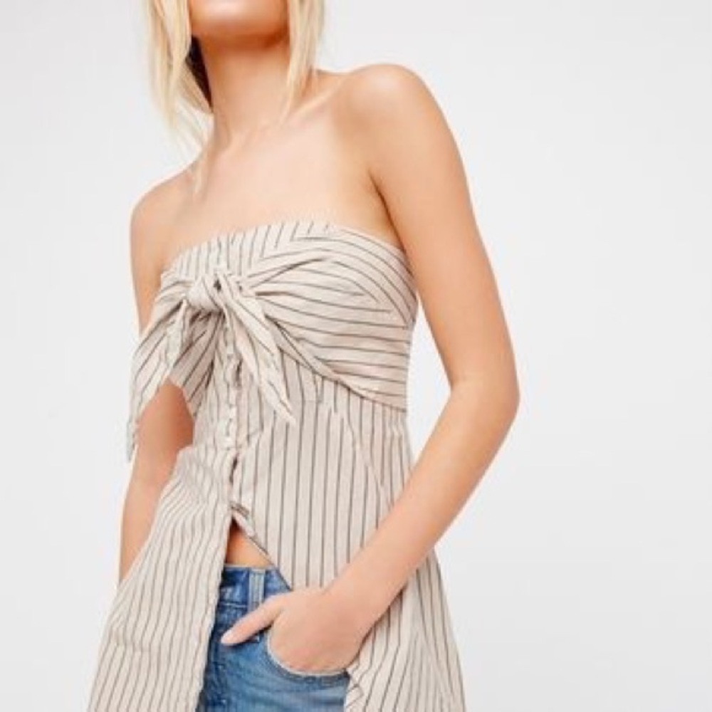 Free people Heartbreaker stripe tube top NWOT
